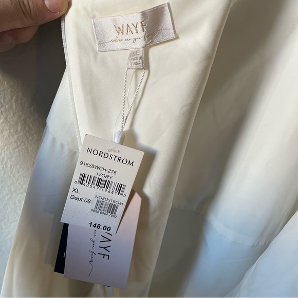 Wayf White One Shoulder Column Dress - Picture 7 of 8